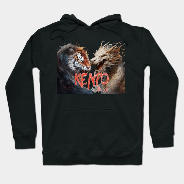 Kenpo Tiger & Dragon Hoodie by graphiczen